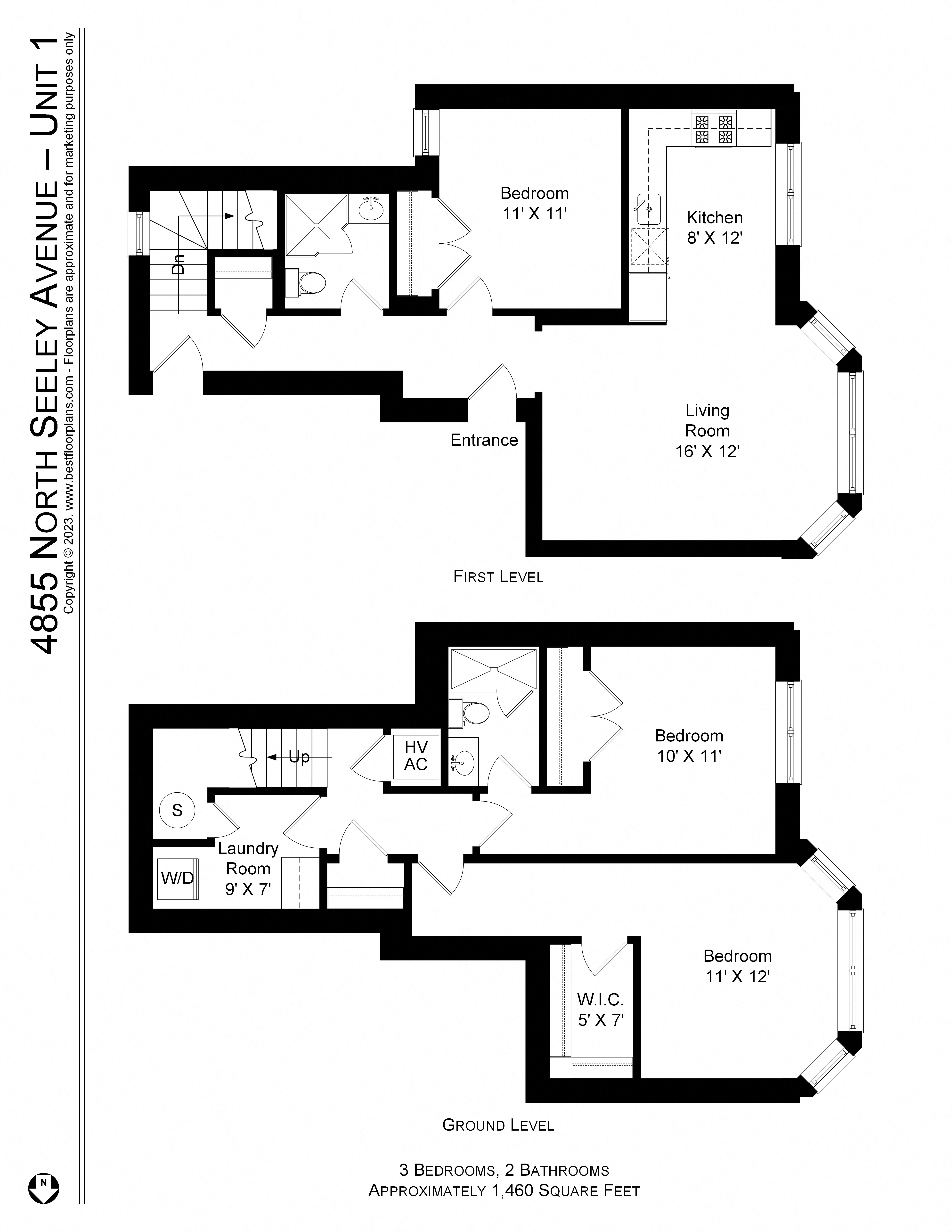2015-19 W. Ainslie / 4855-57 N. Seeley 1-3 Beds Apartment for Rent - Photo Gallery 14